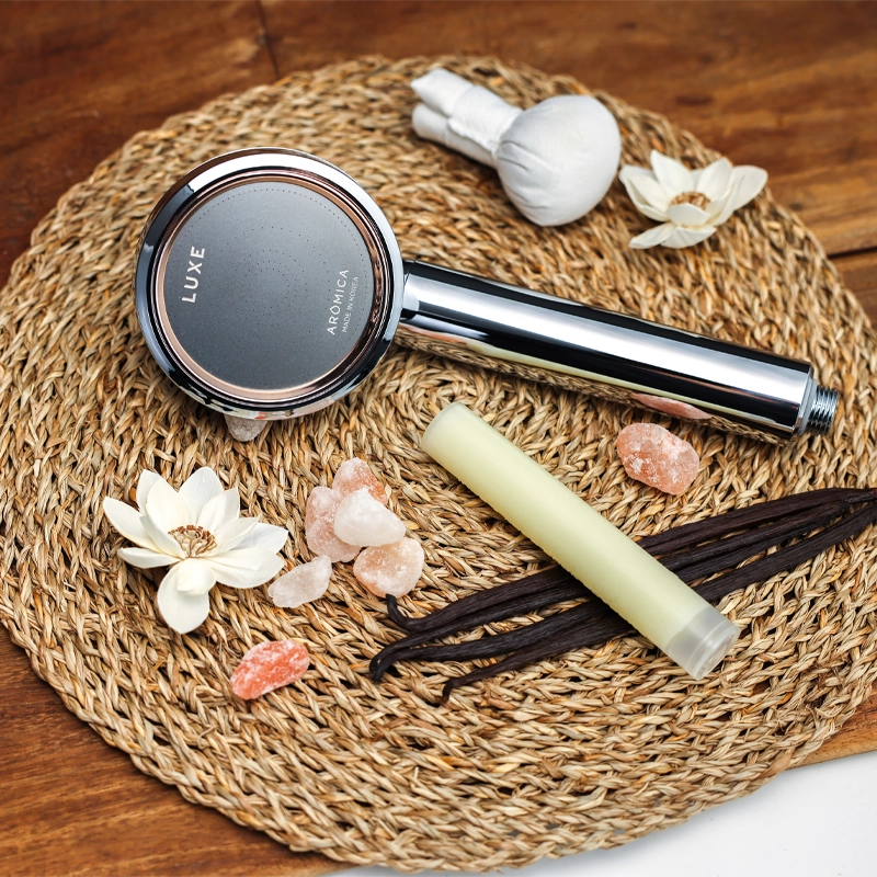 Aromica ARO LUXE therapy shower filter by Water Lab Korea – removes chlorine and improves skin & hair UAE