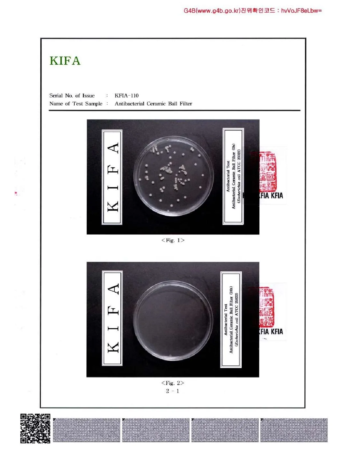 Test report_Anti bacterica ceramic ball filter by Water Lab-2